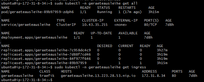 Kubernetes Status